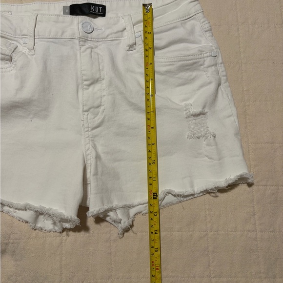 Kut from the Kloth White Jean Shorts - Picture 5 of 7